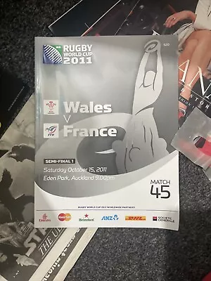 £0.99 • Buy Wales V France 2011 Rugby World Cup Semi-Final Programme