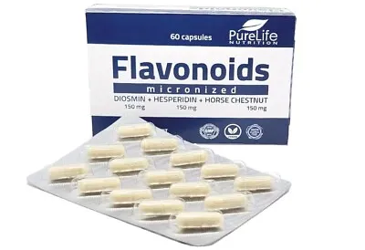 Flavonoids Micronised Diosmin 150 Mg + Hesperidin 150 Mg + Horse Chestnut 150 Mg • £14.99
