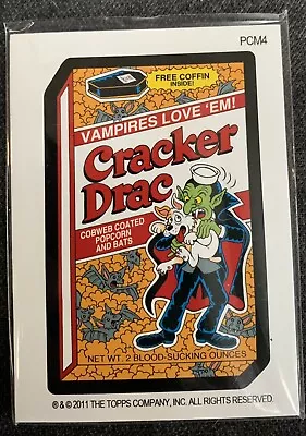 Wacky Packages 2011 Cracker Drac Mini Postcards Bonus Halloween Card PCM4 • $12.99