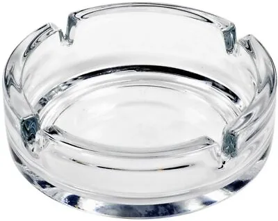 Luminarc Glass Ashtray Ash Tray Home Garden Pub Table Transparent Glass Ashtray • £5.49