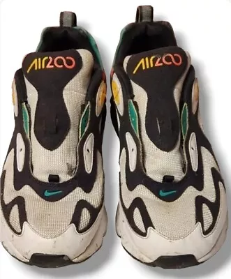 Nike Air Max 200 Rasta Shoes Men Size 8 World Stage White Black AQ2568-101 (READ • $17.82