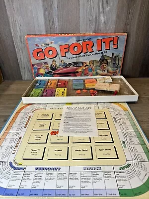 Go For It! Board Game Parker Brothers 100% COMPLETE 1985 VINTAGE RARE • $44