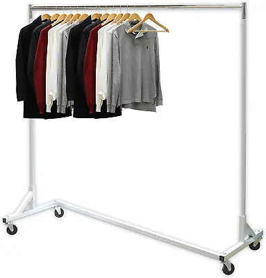 $129.71 • Buy Industrial Grade Z-Base Garment Rack, 400Lb Load With 62In Extra Long Bar