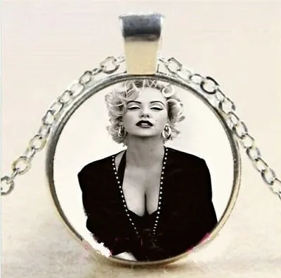 MARILYN MONROE Pendant Sterling 925 Silver 18  Necklace Jewelry Gift Women Men • $19.89