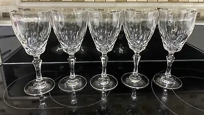 Set Of 5 Kristal Zajecar Nobility ?Wine/Water Goblets Elegant Stemmed Glasses • $50.99