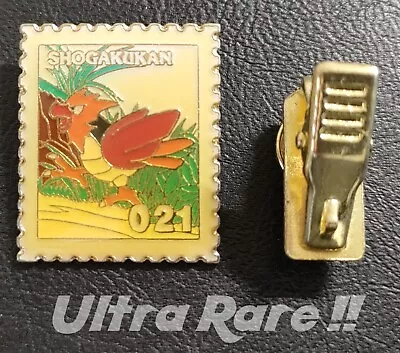 90s Shogakukan Pokemon Stamp Pin Badge - Japanese - Spearow • $0.99