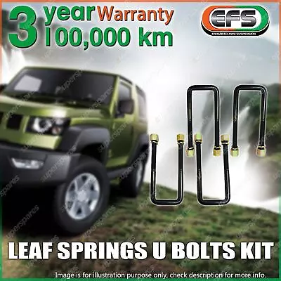 Rear EFS Leaf Spring U Bolt Kit For Nissa Navara D40 4WD STX 550 V6 ALL YEARS • $72.95