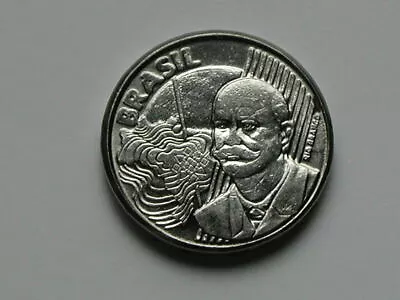 Brazil 2002 50 CENTAVOS Coin With Brazilian Baron Of Rio Branco & Edge Lettering • $2.99