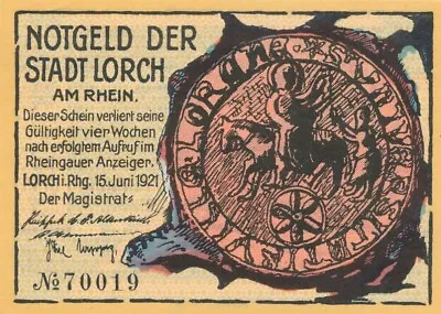 Serienscheine Notgeld  Lorch (Mehl 815.3a Full Set) • £0.99