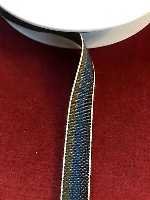 £1.25 • Buy Stephanoise 15mm Striped 100% Cotton Grosgrain Ribbons Sold Per Metre Pp24 R96