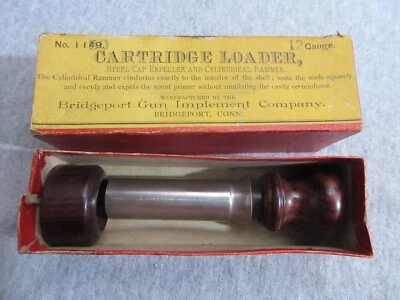 $5 • Buy Vintage Bridgeport 12 Gauge Shotgun Shell Reloading Sleeve & Rod & Stand Lot A