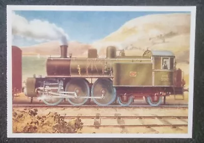 Postcard Italian Southern Railway Train Removed From Manga Golden Age Book 2021 • £0.20