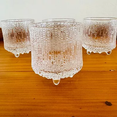 4 X Iittala Tapio Wirkkala Rare  ULTIMA THULE Glasses Tumblers Set • $100