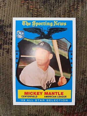 2021 Topps X Mickey Mantle Collection Sporting News Allstar Selection  Card #18 • $2.99