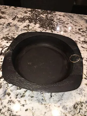 Vintage Cast Iron Dutch Oven Hanging Camp Pot From Japan 11” • $39.99