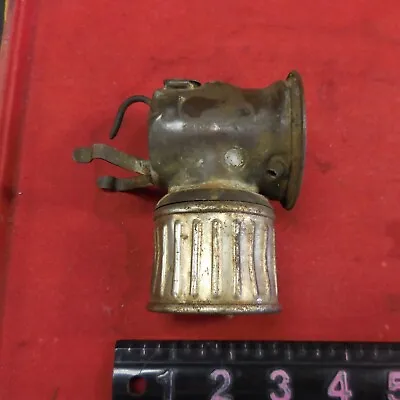 Vintage Brass Justrite Carbide Coal Miner’s Cap Helmet Lamp Light Lantern • $45