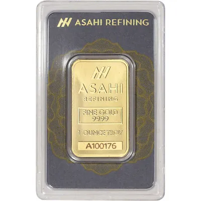 1 Oz Gold Bar - Asahi Refining .9999 Fine In Assay • $2466.86