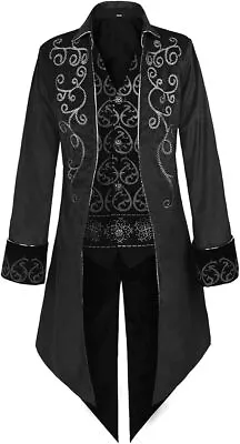 Oiefeen Medieval Steampunk Tuxedo Performance Costume Halloween Men's Clothing • $140.38