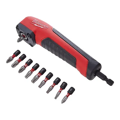 £17.40 • Buy Milwaukee 4932471274 Shockwave Right Angle Attachment With 10 X 1/4 Inch Hex Bit