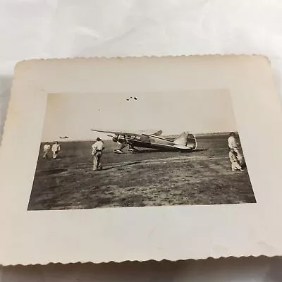 $11.19 • Buy Vintage WWII Stinson Reliant Aircraft On Field Real Photograph Rare