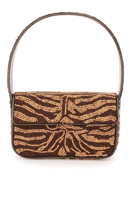 $232 • Buy Staud Tommy Wood Beaded Shoulder Bag