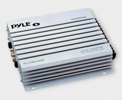 PLMRA400 Pyle 4 Channel 400 Watt White Waterproof Marine Amplifier  • $59.99