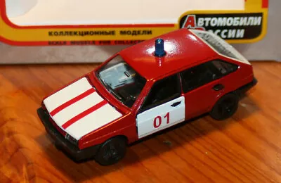 VAZ 2108 RED WHITE 01 FIRE 1:43 W / Original Box 1994 Agat • $99.99