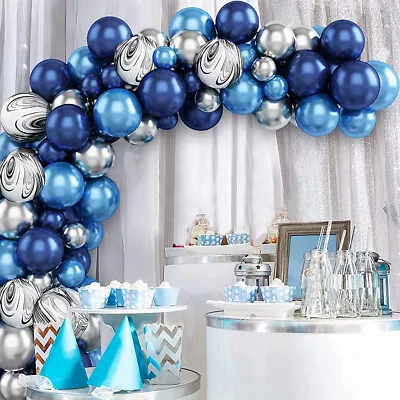 Navy Blue Birthday Balloon Arch Kit Bachelorette Wedding Space Party Decoration • $24.99