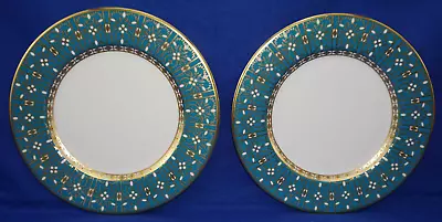 Minton Basilica (2) Accent Luncheon Plates 9  New With Tags  (G80) • $98.88