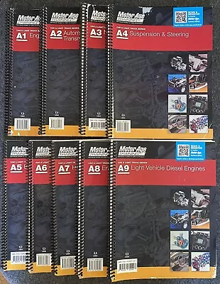 Motor Age Training A1 - A9 Car And Light Truck Study Guide Set - ASE Test Prep • $150