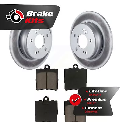 Rear Coated Brake Rotor & Ceramic Pad Kit For 2000-2007 Mercedes-Benz C230 Coupe • $72.06