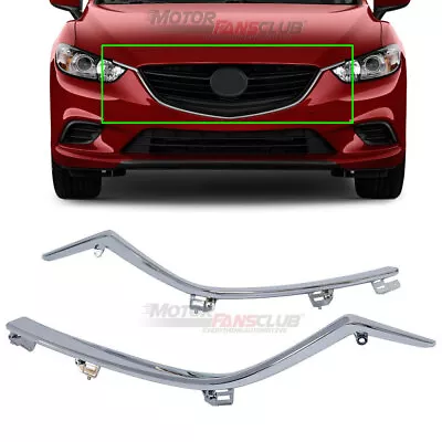 Chrome Front Grille Grill Molding Trim Fit For Mazda 6 2014 - 2017 Left Right • $59.50