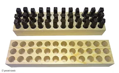 $179 • Buy 3/8  LETTER NUMBER STAMP SET – Made In The USA – Metal Punch Punches Tools