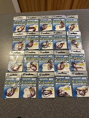 19 New 6 Ct Packs Gamakatsu Light 3/0 Fishing Hooks Lot - 114 Hooks • $30
