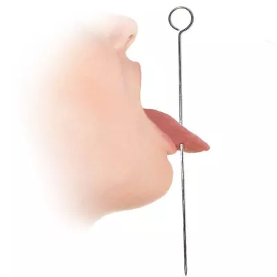 Magician's Spike Through Tongue Gimmick | Scary Piercing Real Steel Magic Trick • $16.99