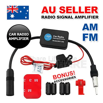 Car Auto Stereo FM/AM Radio Signal Antenna Aerial Signal Amp Amplifier Booster • $9.85