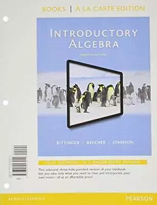 Introductory Algebra Books A La Carte Edition Plus MyMathLab -- Ac - VERY GOOD • $27.87