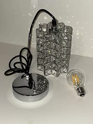 Hanging Crystal Pendant Light Fixture Modern Star Pattern Chrome • $59.99