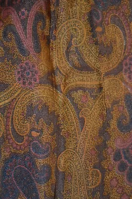 Vintage Brown Ascot / Cravat With Paisley Pattern • £4.49