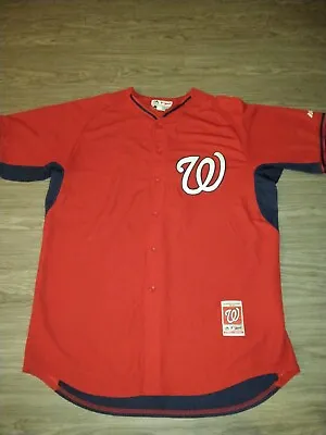 MLB Authentic Majestic Washington Nationals Anthony Rendon Red Jersey Size 52 • $40