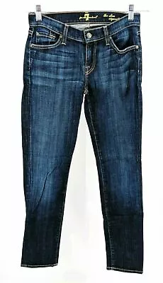 7 For All Mankind Jeans Womens Size 26 The Slim Cigarette Med Wash Stretch  • $14.99