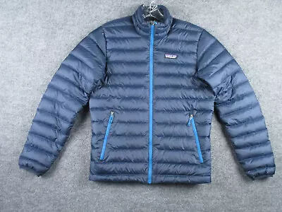 Patagonia Jacket Adult XS Blue Full Zip Down Sweater Puffer Outdoor 84674 Mens • $99.25