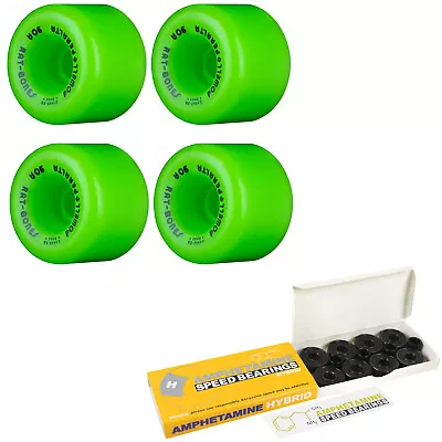 Powell Peralta Rat Bones Skateboard Wheels With Hybrid Ceramic Bearings • $44.95