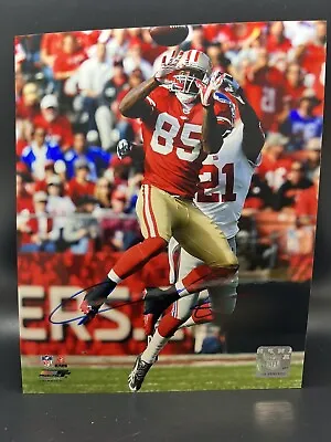 Vernon Davis Signed San Francisco 49ers 8x10 Photo Autographed In Person Blue • $50