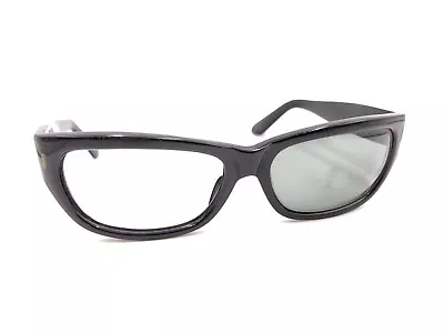 Orma Vintage Black Oval Sunglasses Frames 130 France Designer Retro Men Women • $149.99