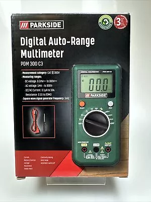 Parkside Digital LCD Auto-Range Multimeter AC/DC Voltage Tester Meters Detectors • £13.99