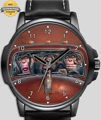 Funny Monkeys In Car Stylish Rare Quality Wrist Watch UK Seller • $39.75