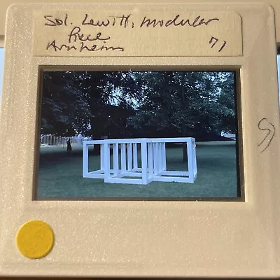 Sol Lewitt “Modular Piece 1971” Minimalism 35mm Art Slide • $15.95