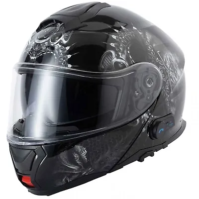 Vcan V272 Bluetooth Blinc Flip Front Motorcycle Helmet Free Pinlock  - Drogon • $273.86