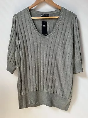 Beautiful Soft BNWT Marks And Spencer UK22 Ladies Jumper Linen Blend Pale Green • £13.50